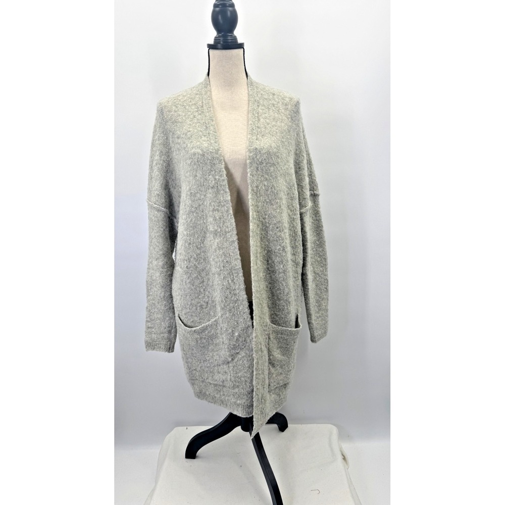 Free People Phantom Cozy Oversized Knit Cardigan Small Pockets Stretch Lounge